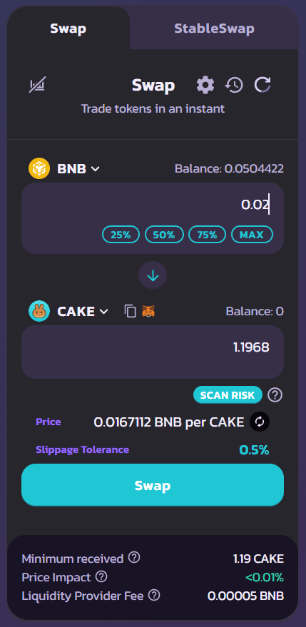 hacer-swap-pancakeswap