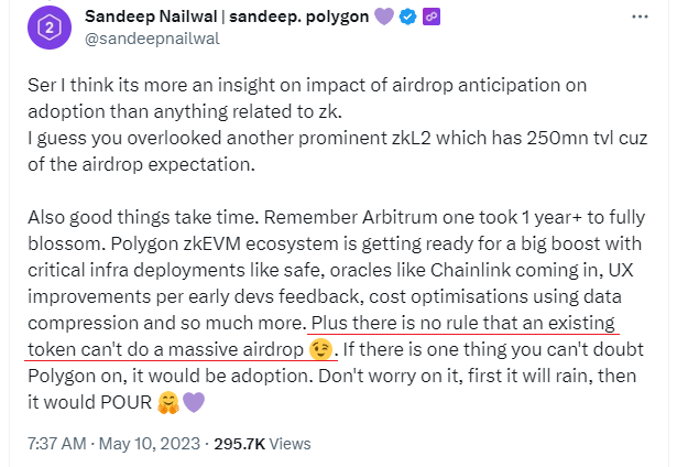 airdrop zkevm